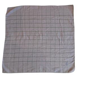 Vintage Yves Saint Laurent Plaid Cotton Bandana Handkerchief